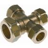 Knelringfitting met 4 aansluitingen