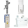 Reservoirs, voorwand en spoelsystemen