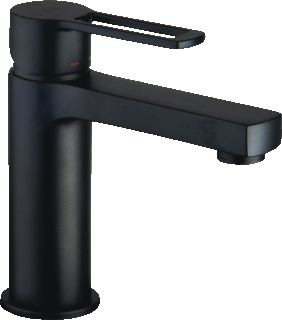 Zwarte wastafelkranen