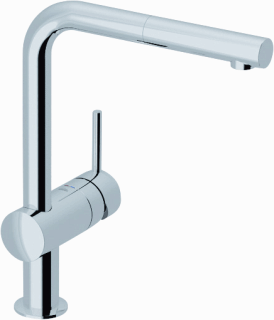 GROHE uitloop (duurzaam oppervlak, draaibereik 90°, voor spoelbakkranen), chroom, 13372000