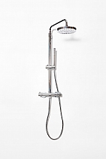 Bongio regendouche met thermostaat, hoofddouche 20cm en handdouche chroom