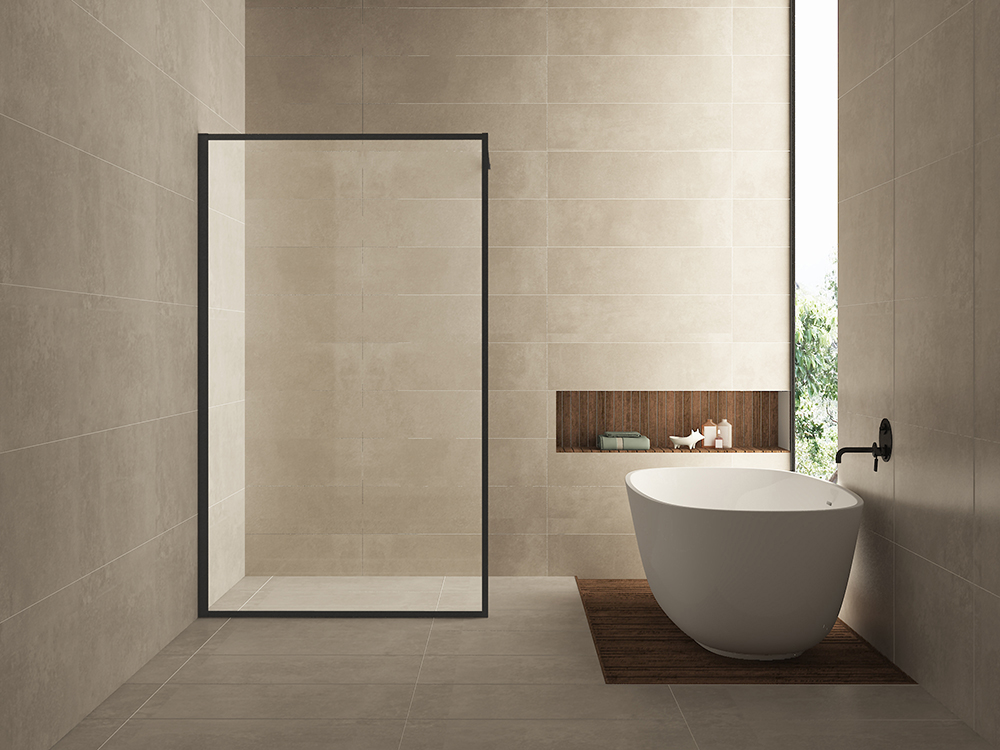 Italy Sanitair Square inloopdouche 10mm NANO 800x2000 matzwart