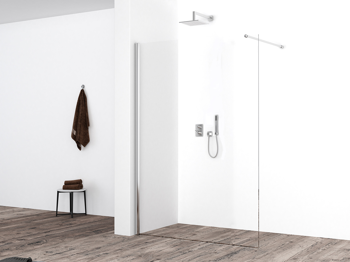 Italy Sanitair Eco inloopdouche 1200 x 2200 x 8 mm nano helder glaschroom
