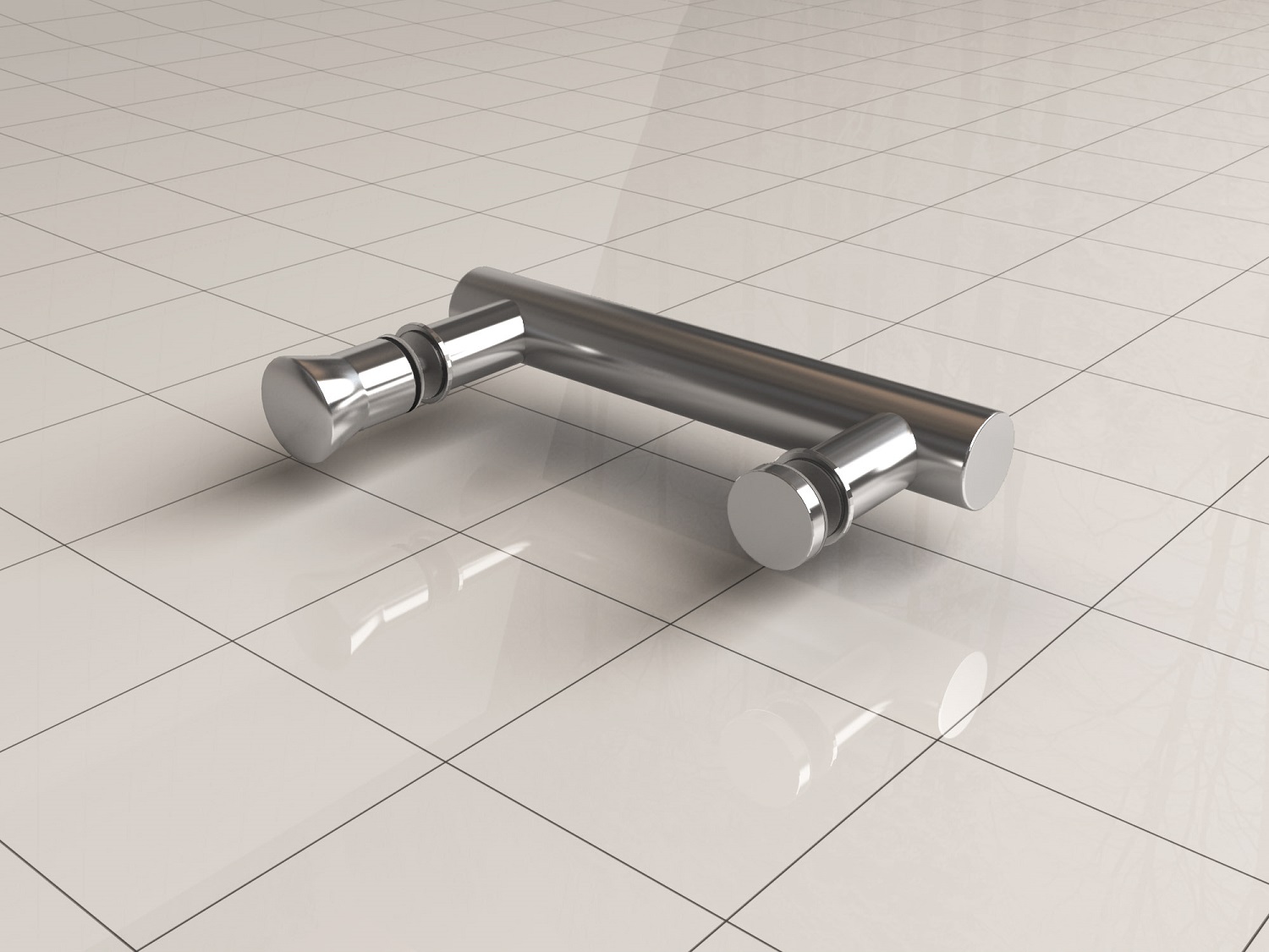 Italy Sanitair losse deurgreep type 4 chroom