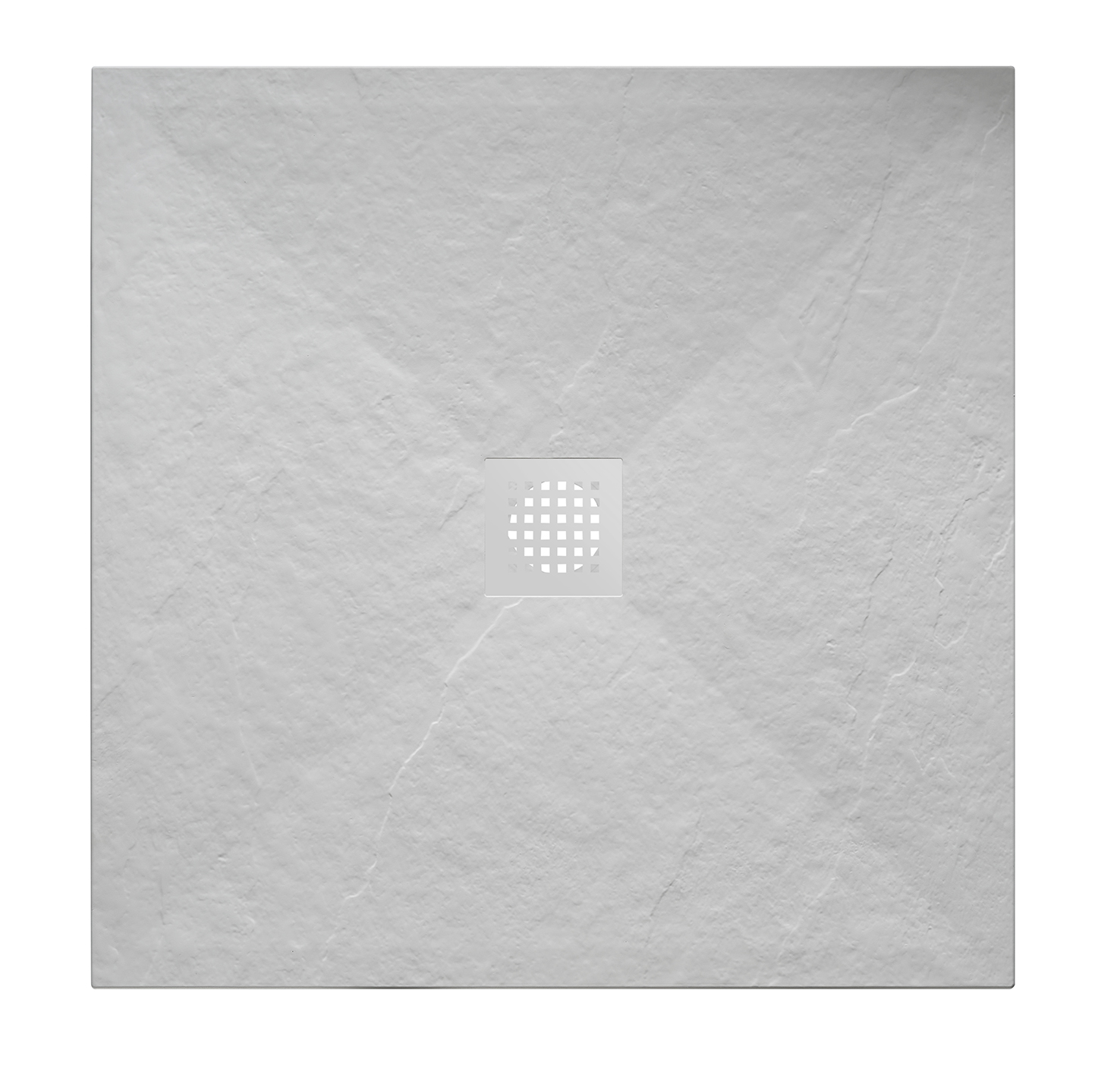 Italy Sanitair Stonea douchebak antislip composiet 900x900x30 mm inkortbaar mat wit