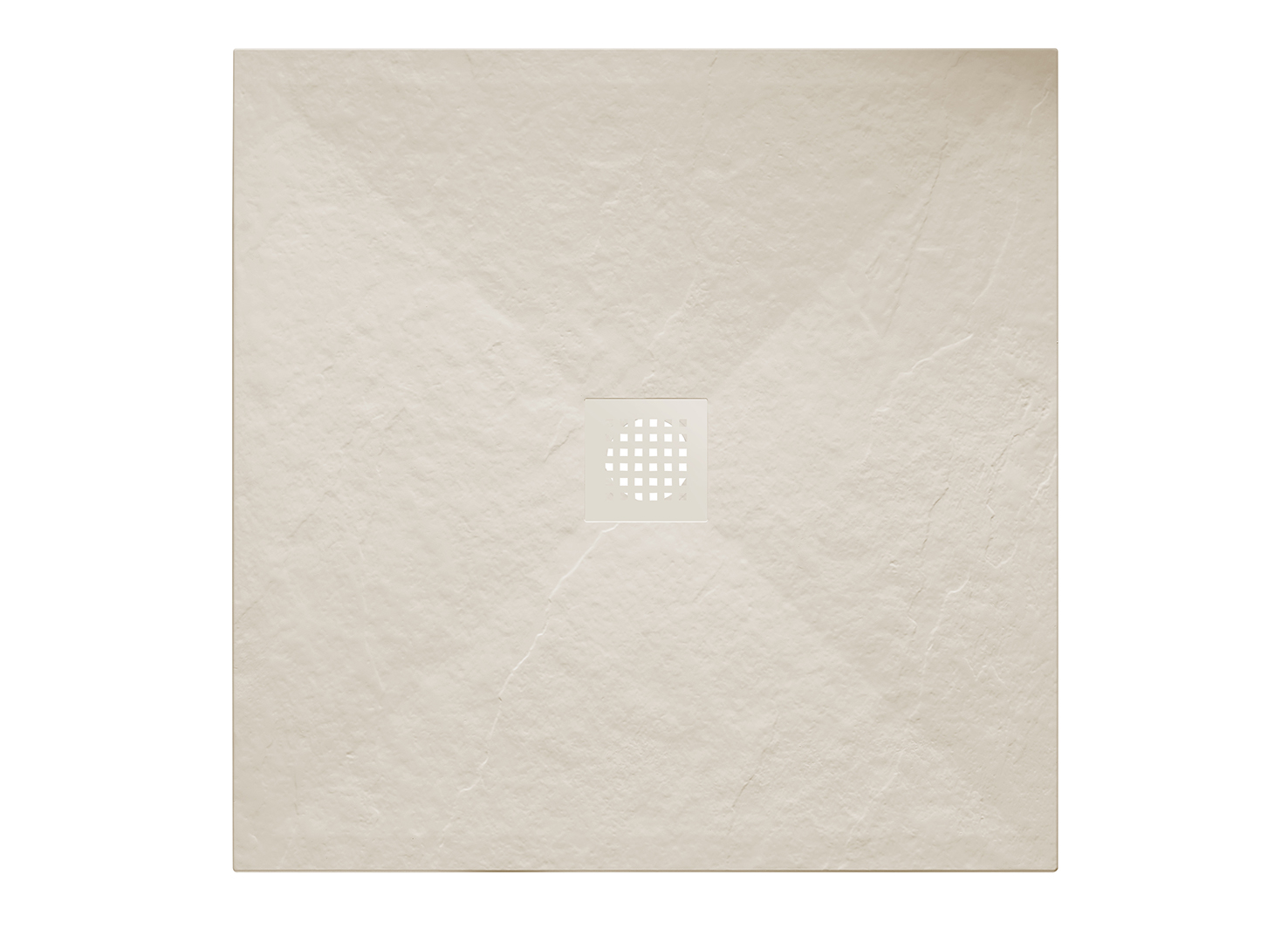 Italy Sanitair Stonea douchebak antislip composiet 900x900x30 mm inkortbaar beige