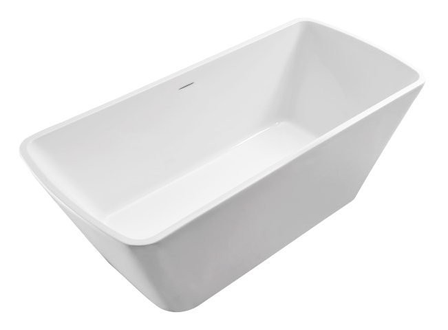 Italy Sanitair Larx vrijstaand vierkant acryl ligbad 170 x 78 wit