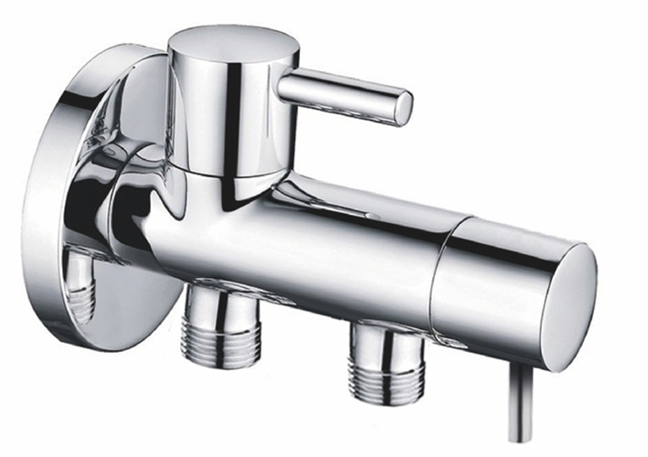 Italy Sanitair Minimal dubbele hoekstopkraan 12x38x38chroom