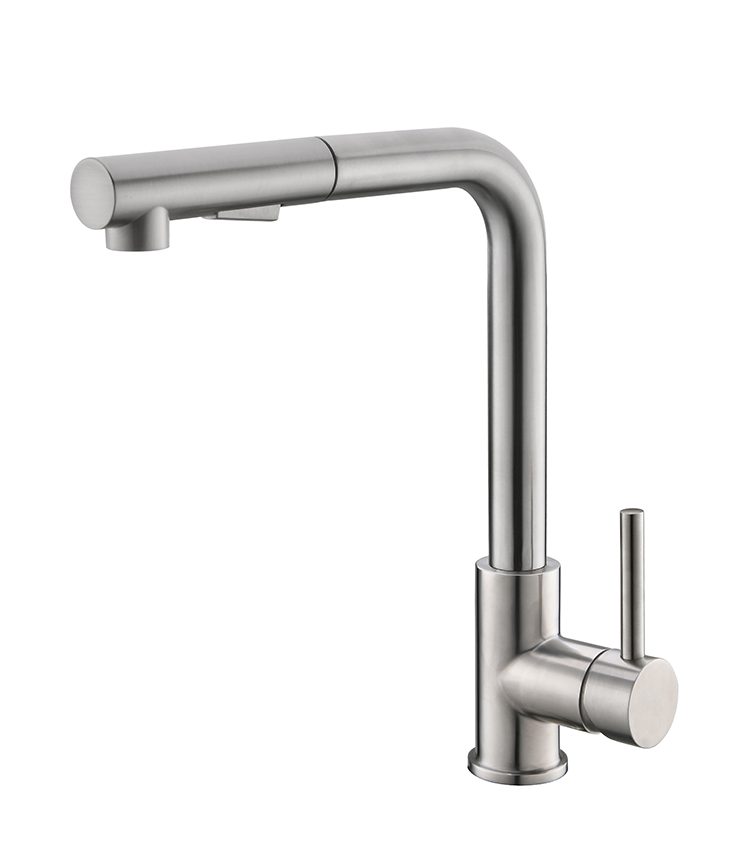 Italy Sanitair 304 Reno Twenty RVS Keukenkraan + uittrekbhanddouche