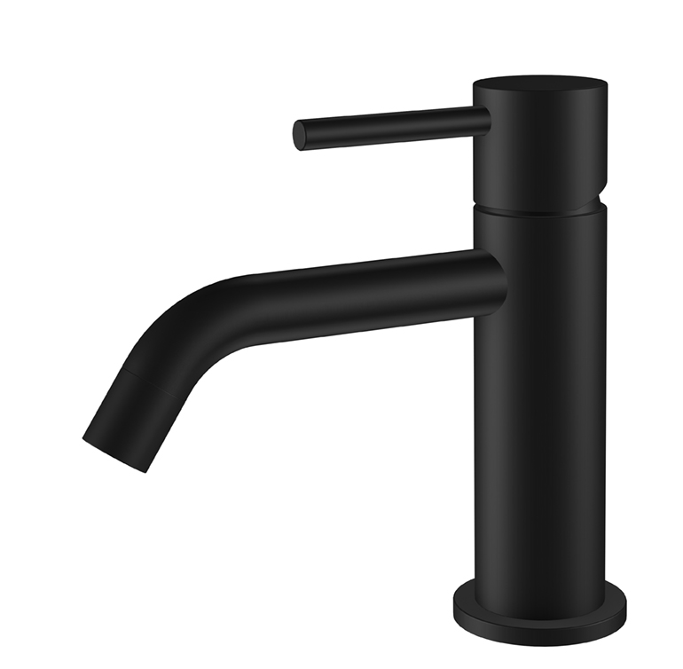 Italy Sanitair Style wastafelkraan z. waste matzwart