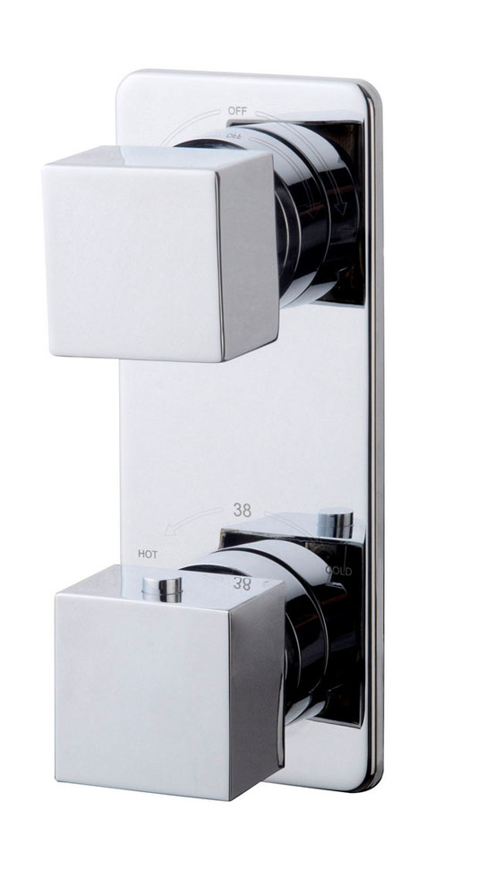 Italy Sanitair Rombo inbouw 2-wegs douchethermostaat chroom