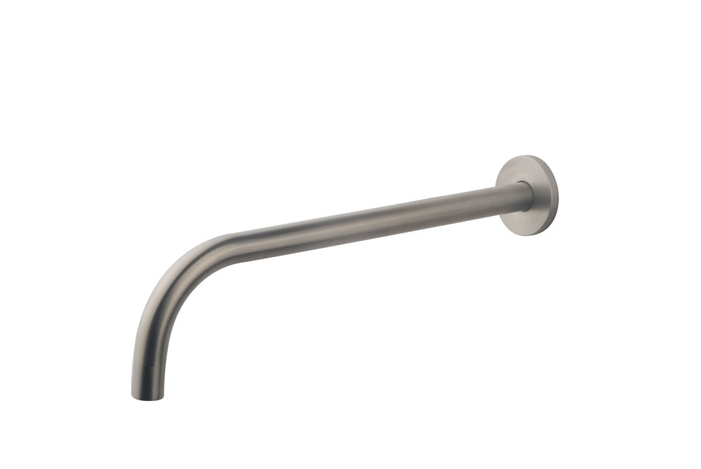 Italy Sanitair SLIM 18mm uitloop rond 30cm 12 geborsteld staal