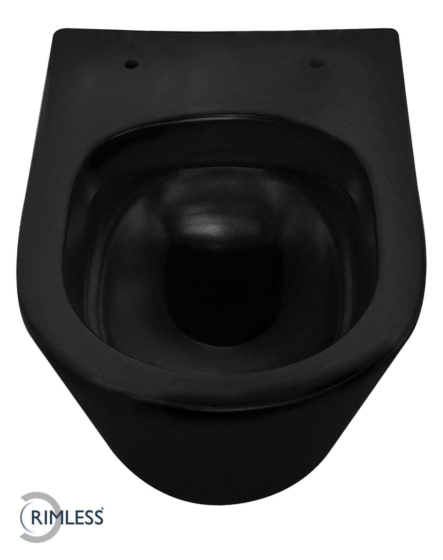 Italy Sanitair Vesta rimless wandcloset 52cm zonder closetzitting matzwart