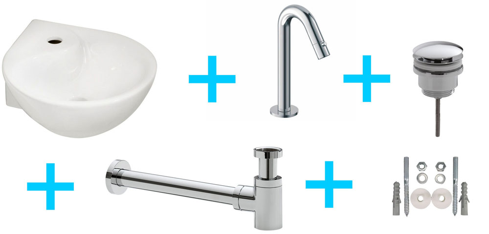 Italy Sanitair onepack Porta fontein + Metro kraan