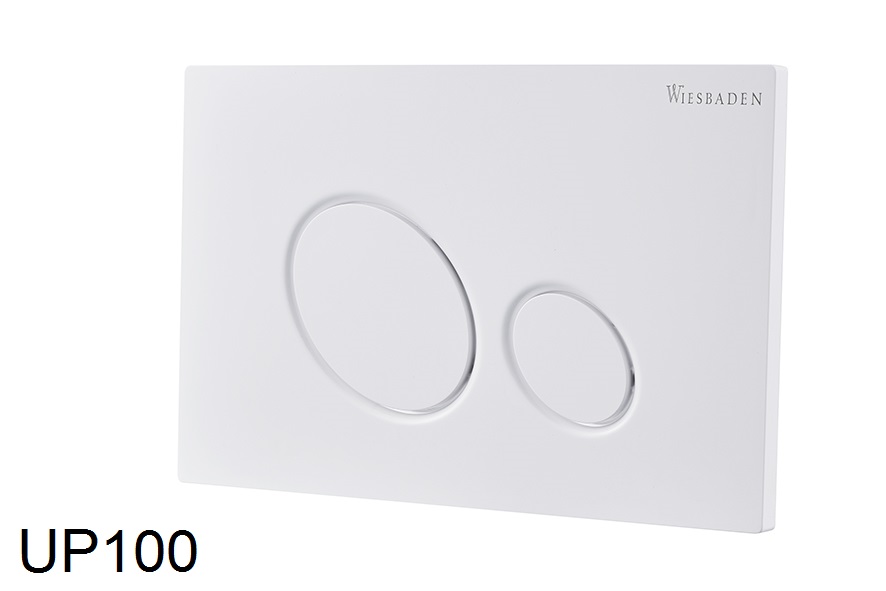 Italy Sanitair X10 drukplaat voor inbouwreservoir glans wit