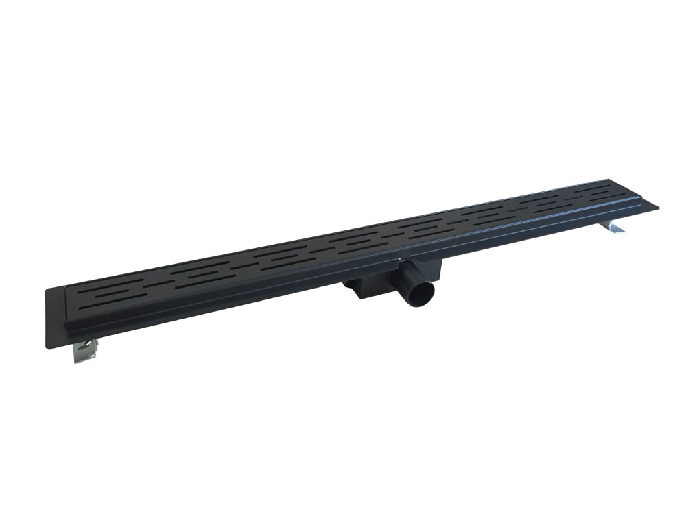 Italy Sanitair ZWARTE douchegoot 40mm aansl +flens  80x7