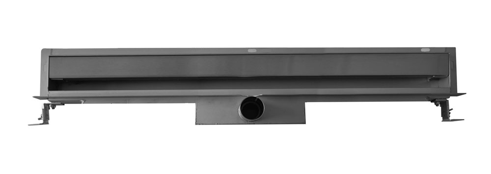 Italy Sanitair Wiesbaden muurgoot met flens 80 x 7 cm RVS