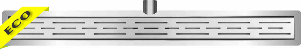 Italy Sanitair Eco RVS douchegoot met flens 30cm