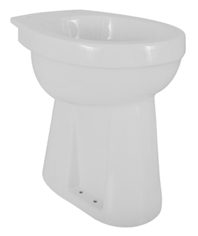 Italy Sanitair staande verhoogde toiletpot +6 AO wit