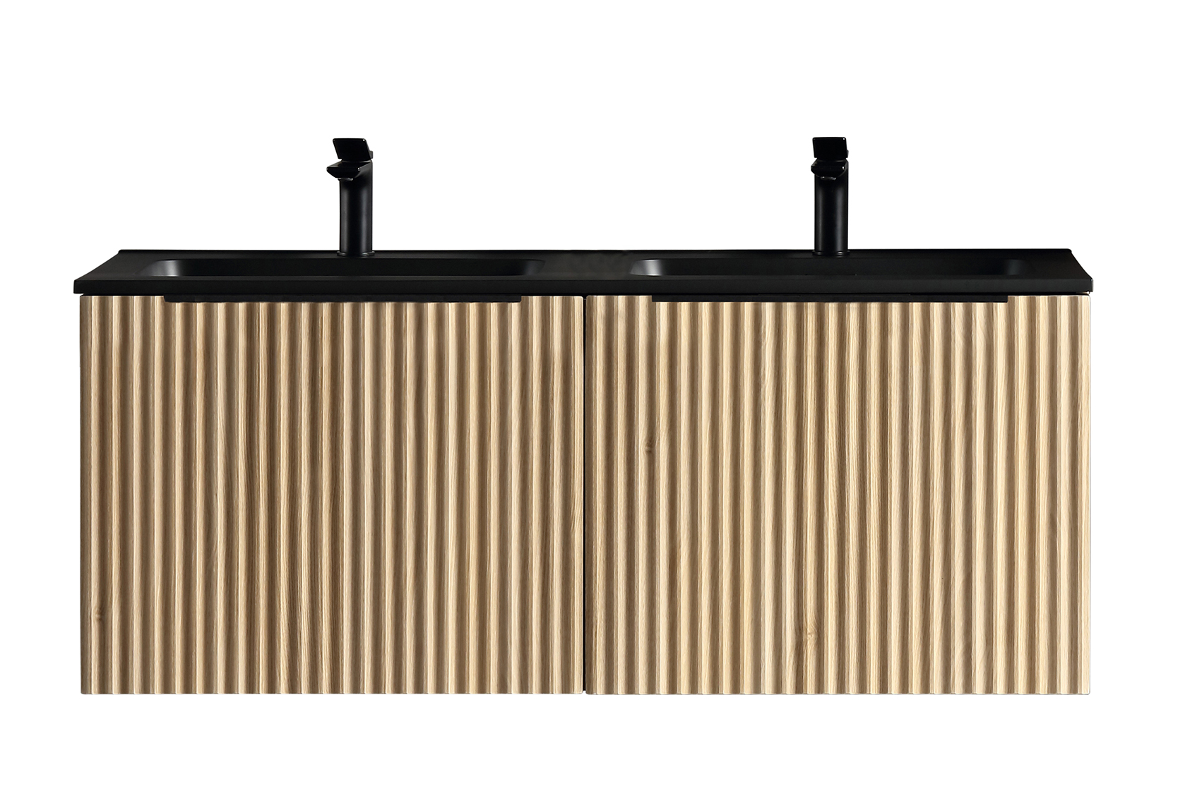 Italy Sanitair Ribbella onderkast met 2 laden 2 uitsparingen 120 x 45 cm naturel eik