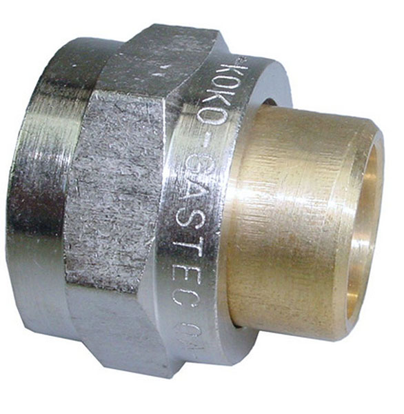 Italy Sanitair 2delige kopppuntstuk 15mm x M24