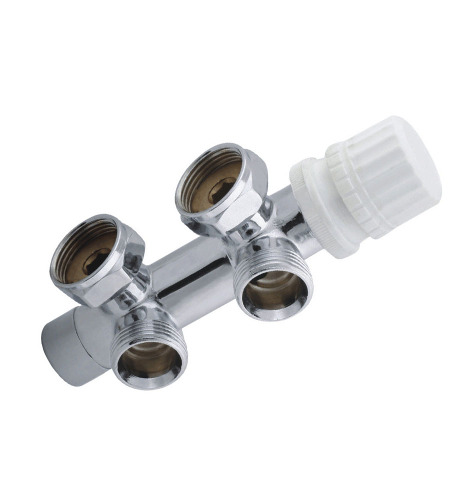 Italy Sanitair thermostatisch 3/4 onderblok haaks links chroom