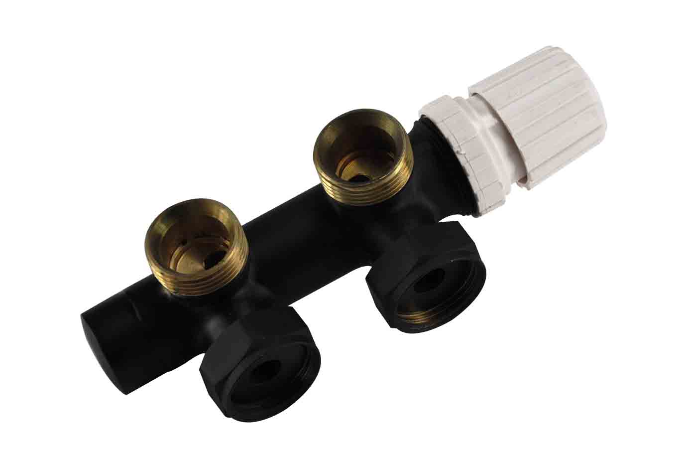 Italy Sanitair thermostatisch 34 onderblok haaksrechts mat zwart