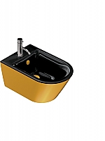 Catalano Zero 55 bidet zwart/goud 1BS55NRNO