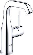 Grohe Essence wastafelkraan M-size m. gladde body chroom 24181001