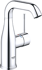Grohe Essence wastafelkraan L-size m. gladde body chroom 24182001