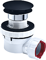 Wirquin P-, S-, beker sifon BLACK TOUCH 30723978