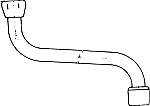 Venlo draaibare onderuitloop m. straalregelaar 1/2"x130mm chroom F963102AA 