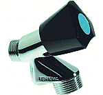 VSH beluchterkraan verchroomd m. keerklep z. wartel 1/2x3/4" m. moyenknop 0500808 