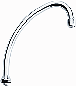 Grohe Atlanta-2 hoge draaibare uitloop m. straalregelaar 3/4"x185mm chroom 13070000
