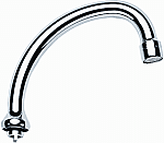 Grohe Atlanta-2 hoge draaibare uitloop m. straalregelaar 3/4"x140mm chroom 13076000