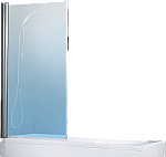 Novellini Aurora 5 badwand 1-delig 80x150cm matchroom/helder glas AURORA5801B 