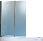 Novellini Aurora 2 badklapwand 2-delig 120x150cm matchroom/helder AURORAN21B