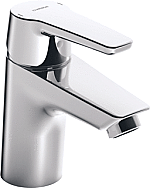 Hansa Hansapolo wastafelkraan m. vaste uitloop 10.3cm z. waste chroom 51422293