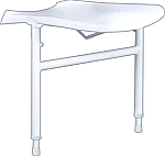 Handicare Linido hulppootset dubbel voor douchezitting wit LI2214201102 