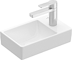 Villeroy & Boch Avento fontein m. kraangat rechts 36x22x11cm z. overloop ceramic+ pure black 43003LR7