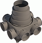 Ubbink Air Excellent luchtverdeelkast DB208V180, 8 aansluitingen 0188646