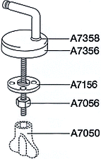 Pressalit Bevestigingsgarnituur closetzitting UN3P999