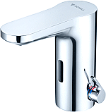 Schell Celis E2 elektronische wastafelkraan voor mengwater sensorbedient en Bluetooth-interface batterijvoeding chroom 002780699