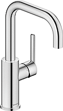 Duravit Balcoon wastafelkraan z. waste draaibare uitloop chroom BA1100002010