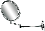 Geesa Mirror Collection scheerspiegel 2-armig normaal en 3x vergrotend ø20cm chroom 911086