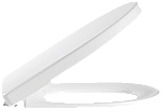 Pressalit Delight closetzitting met deksel softclose wit 492000D02999