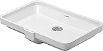 Duravit 2nd floor onderbouwwastafel z. kraanvlak m. bevestiging 55.5x38cm wit 0316530000 
