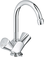 Grohe Costa-S wastafelkraan met ketting chroom 21338001 