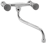 Venlo Nimbus II Messing Eco keukenkraan m. onderuitloop 15cm chroom F3063AA 