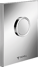 Schell Compact II bedieningspaneel closet/urinoir wit 028001599 Schell Compact II bedieningspaneel closet/urinoir wit 028001599